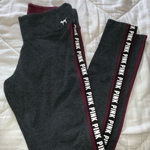 PINK gray leggings